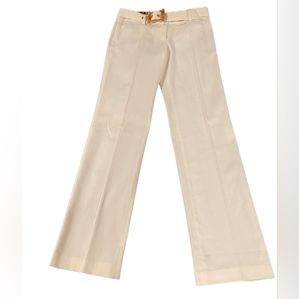 Milly white belted pants. SZ4